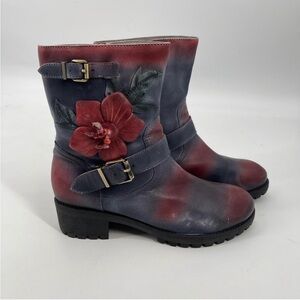 Eboori Art Leather Floral Flower
Boots